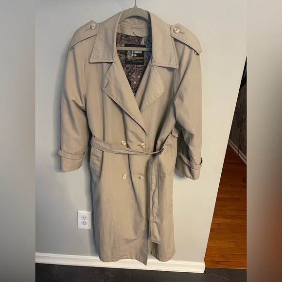 Vintage London Fog Double Breasted Trench Coat with Removable Lining Petite 10 - Picture 1 of 14
